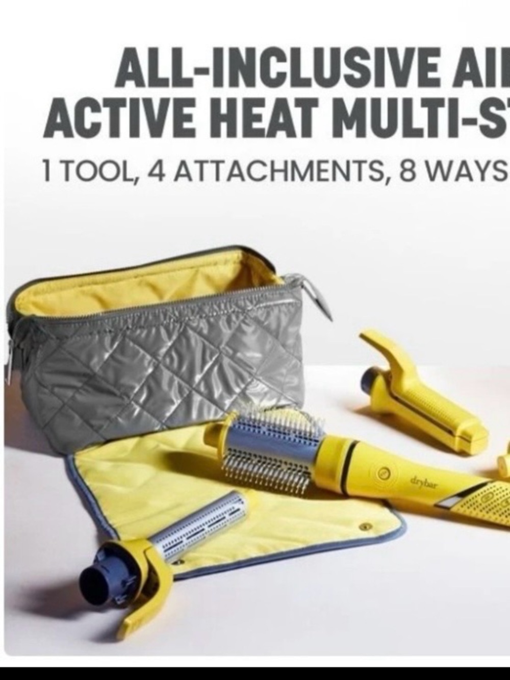 Drybar Yellow Multi-Attachment Heated Styling Tool Set
